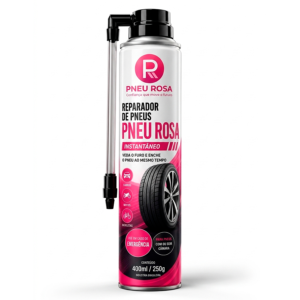 Spray Reparador Pneu Rosa
