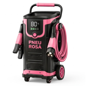 Carregador de Carro Elétrico Pneu Rosa